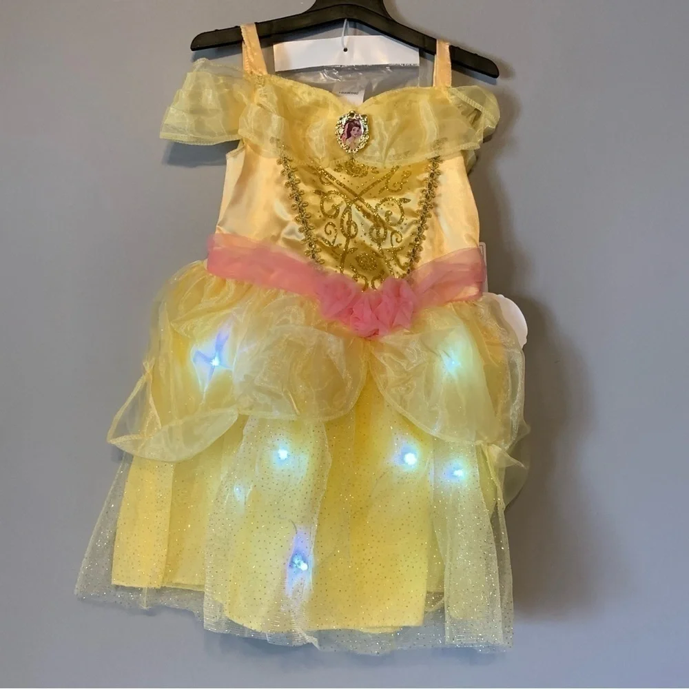 ❌❌NWT. DISNEY Princess Belle Deluxe Child Costume - Picture 2 of 5